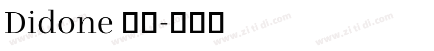 Didone 风格字体转换 Didone 风格字体转换